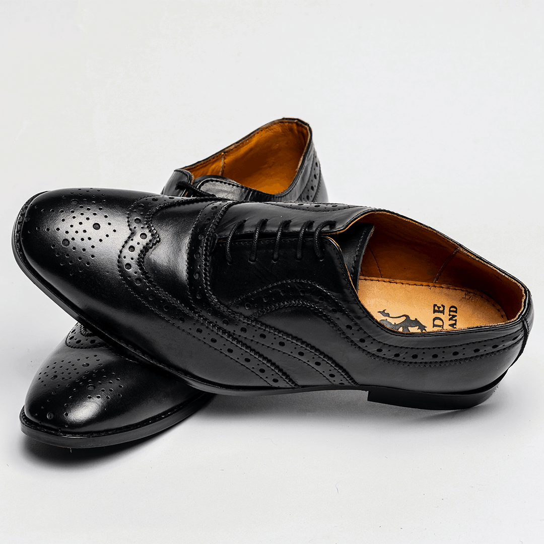 Black Leather Day Brogues