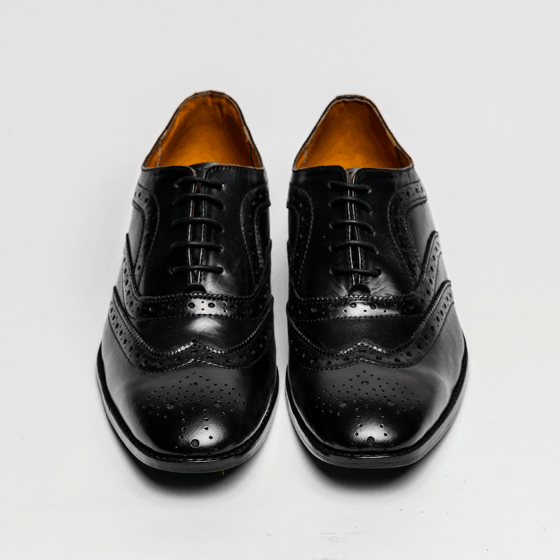 Black Leather Day Brogues