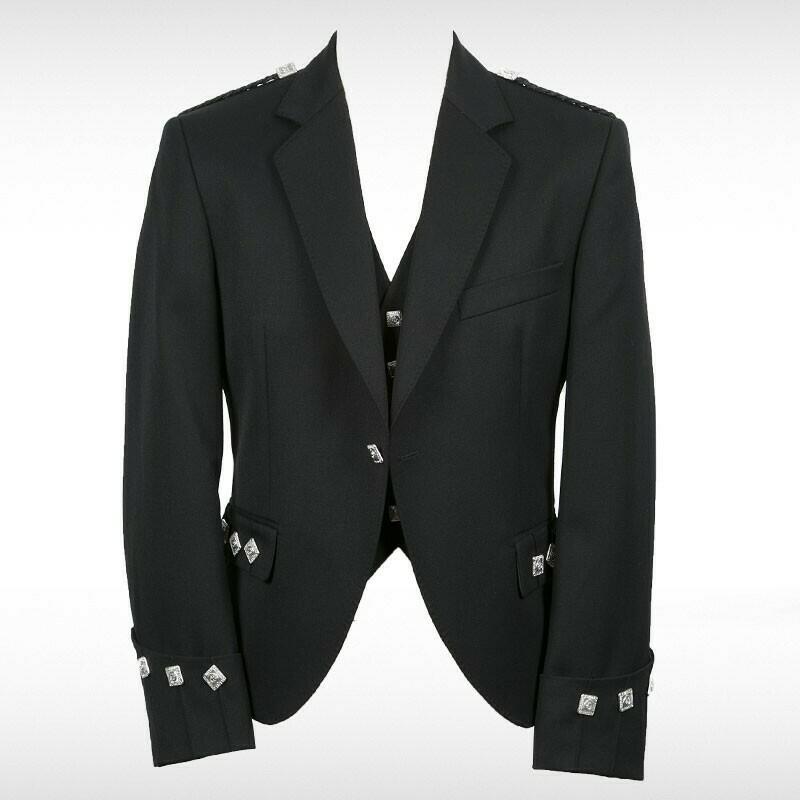 Black Oban Argyll Jacket Only